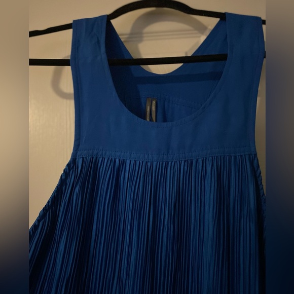 Anthropologie Plissé Maxi Dress in Cobalt Blue size 2X - Picture 10 of 12